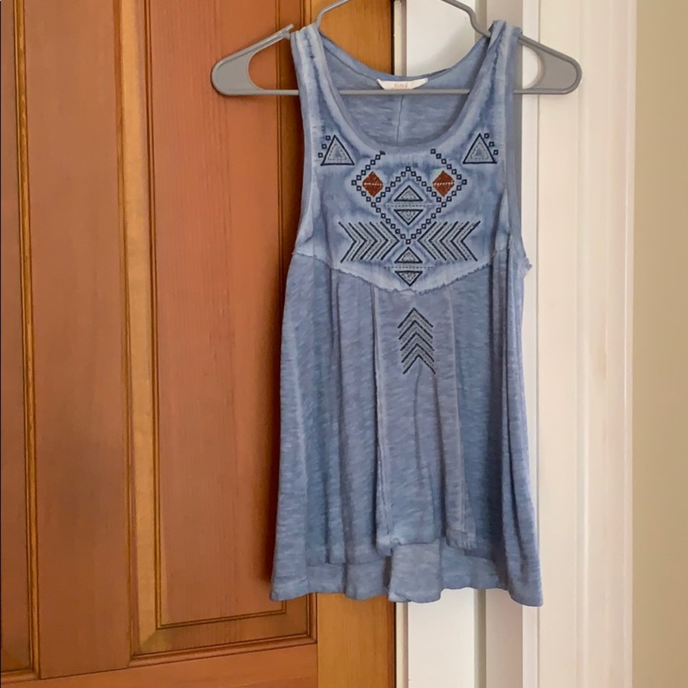 Sun and shadow tank top